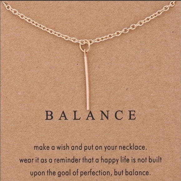 Salty Cold Brew Jewelry - Dainty “Balance” Pendant Necklace